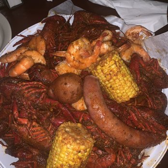 BB's Tex-Orleans - Crawfish with corn, potato, and alligator sausage - Cajun/Creole Near Me - Katy, Texas