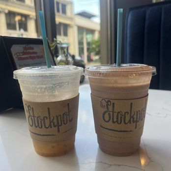 The Stockpot Norfolk - Tropical smoothie on the left, and peanut butter cup smoothie on the right. - Breakfast & Brunch Near Me - Norfolk, Virginia