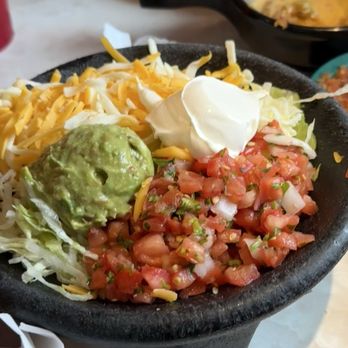 Chuy's - Salsa, guacamole, sour cream, cheese, and lettuce, garnish - Mexican Near Me - Murfreesboro, Tennessee