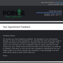 The disrespect from a pest control company saying my house is dirty when it's literally being remodeled.