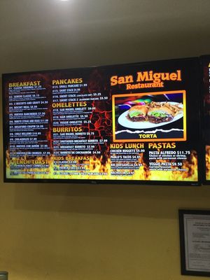 Menu photo 2 San Miguel Restaurant Fort Morgan, CO Menu photo 2 San Miguel Restaurant Fort Morgan, CO