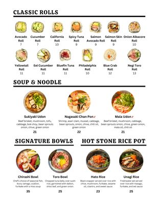 Menu photo 8 Hato Sushi Los Angeles, CA