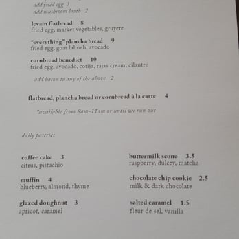 Outerlands - Weekday breakfast menu - New American Near Me - San Francisco, California