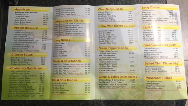 Menu photo 2 Golden Fry Ballymena, BLA Menu photo 2 Golden Fry Ballymena, BLA