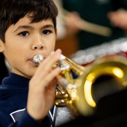 Northcreek Academy & Preschool - 4th and 5th grade students participate in band twice a week.