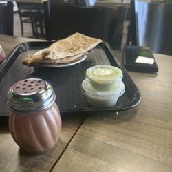 Saffron House of Kabob - Bread and sauce