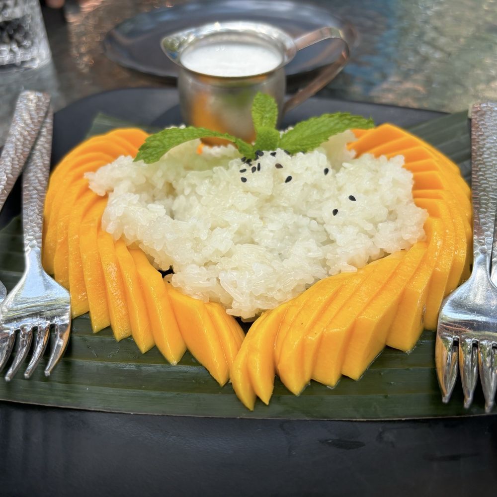 Super Sap's Fine Thai Cuisine - D1 Sweet Sticky Rice with Mango - Thai Near Me - Cedar Park, Texas