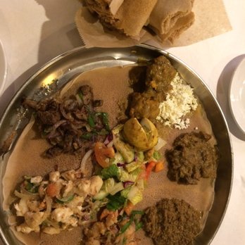 Demera - A basket of Injera(T) and #16b Meat Messob For Two $38 - Ethiopian Near Me - Chicago, Illinois Demera - A basket of Injera(T) and #16b Meat Messob For Two $38 - Ethiopian Near Me - Chicago, Illinois