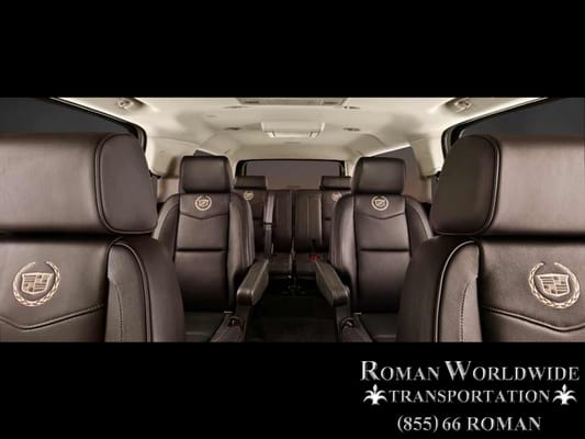 Photo of Roman Worldwide Transportation - Huntington Beach, CA, US. 6 Passenger Cadillac Escalade ESV, spacious comfort with leather seating.