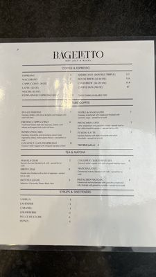 Menu photo 1 Bageletto San Francisco, CA