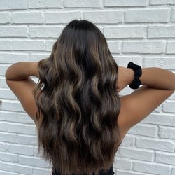 Serendipity Hair Salon - Caramel balayage with a trim.
