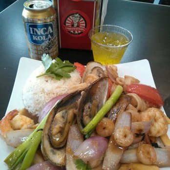 Pablito's Tacos - Lomo Saltado de Mariscos/seafood; Inca Kola by Coca Cola - Peruvian Near Me - Burbank, California Pablito's Tacos - Lomo Saltado de Mariscos/seafood; Inca Kola by Coca Cola - Peruvian Near Me - Burbank, California