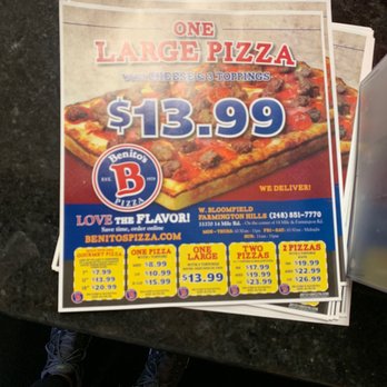 Benito's Pizza - Pizza Near Me - West Bloomfield, Michigan