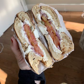 BK Bagels - Lox Deluxe Sandwich - Juice Bars & Smoothies Near Me - Brooklyn, New York