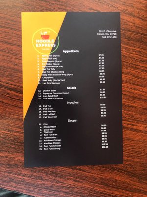 Menu photo 8 Noodle Express Fresno, CA Menu photo 8 Noodle Express Fresno, CA