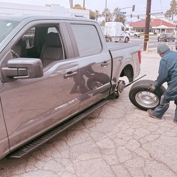 Elite Tire Shop - Rear flat tire fixed in a jiffy!! - Tires Near Me - Pomona, California