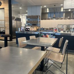Inside restaurant