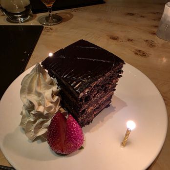 William B's Steakhouse - Complimentary chocolate cake for our anniversary from our server Brandon. - Seafood Near Me - Las Vegas, Nevada William B's Steakhouse - Complimentary chocolate cake for our anniversary from our server Brandon. - Seafood Near Me - Las Vegas, Nevada