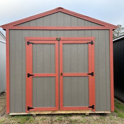 Pee Dee Portables - Gray building with red trim