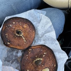 McDonald's - Burnt bagel/brick hard