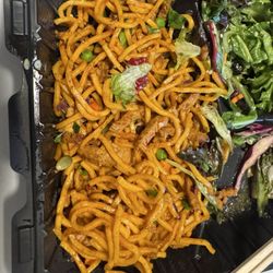 Himalayan Bites - The remains of my noodles. It was double this plus 4 momos (which I ate so fast I forgot to photograph them)