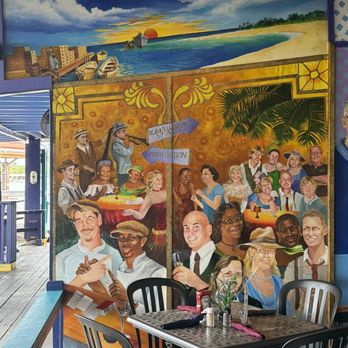 Rum Runners - Closeup of mural - Breakfast & Brunch Near Me - Christiansted, Virgin Islands
