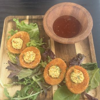 Back Nine - The best fried deviled eggs ever! - Breakfast & Brunch Near Me - New Orleans, Louisiana Back Nine - The best fried deviled eggs ever! - Breakfast & Brunch Near Me - New Orleans, Louisiana