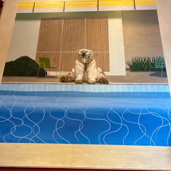 Orso - Awesome polar bear painting in the bar' - Italian Near Me - Anchorage, Alaska