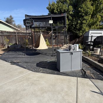 Stones Landscaping - Sideyard walkway and playground area. Playground mulch not yet installed - Landscaping Near Me - San Jose, California Stones Landscaping - Sideyard walkway and playground area. Playground mulch not yet installed - Landscaping Near Me - San Jose, California