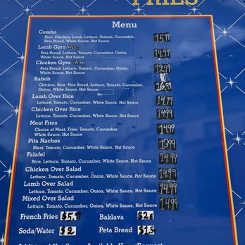 King Gyro And Kabob - Menu on side of Food Truck. - Food Trucks Near Me - Pleasant Hill, California King Gyro And Kabob - Menu on side of Food Truck. - Food Trucks Near Me - Pleasant Hill, California
