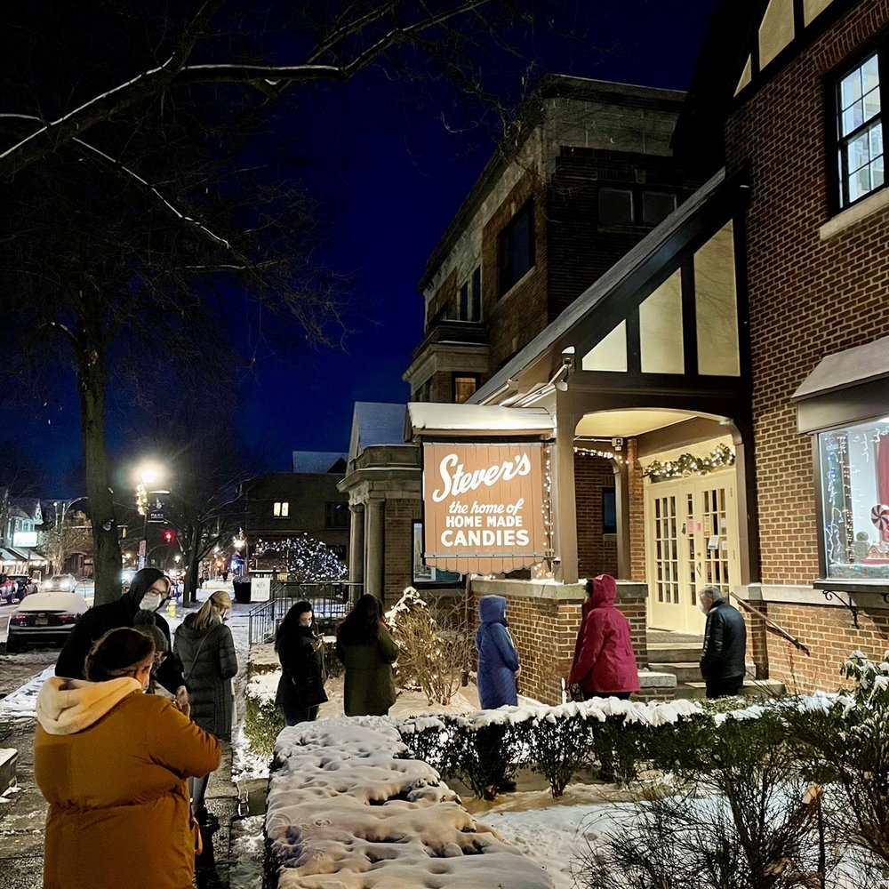 Stever's Candies - people walking in the snow - Candy Stores Near Me - Rochester, New York Stever's Candies - people walking in the snow - Candy Stores Near Me - Rochester, New York