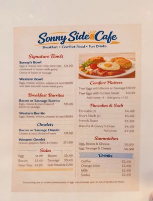 Menu photo 2 Sonny Side Cafe Jackson, MO