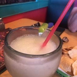 El Charro Mexican Restaurant - Cypress - Margarita was served like this. Not a full pour.