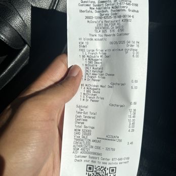 McDonald's - obvious 0.69 cent up charge for something we never asked for - Fast Food Near Me - Brentwood, California McDonald's - obvious 0.69 cent up charge for something we never asked for - Fast Food Near Me - Brentwood, California