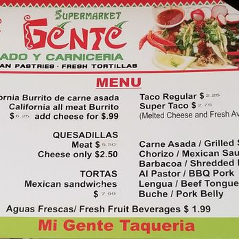 Super Market Mi Gente - Current menu until the restaurant opens - Grocery Near Me - Fort Walton Beach, Florida Super Market Mi Gente - Current menu until the restaurant opens - Grocery Near Me - Fort Walton Beach, Florida