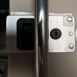 Now the cabin latches securely and makes the charge 'breaking and entering.'