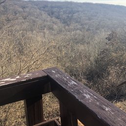 Lookout station over the mountains and brush