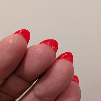 Blooming Nails Lounge - GelX product under my nails. - Nail Salons Near Me - Sacramento, California Blooming Nails Lounge - GelX product under my nails. - Nail Salons Near Me - Sacramento, California