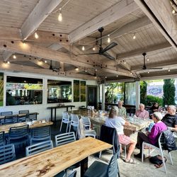 Cafe Dantorels - Covered patio out back
