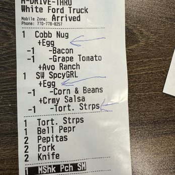 Chick-fil-A - here is the order - Fast Food Near Me - Conyers, Georgia