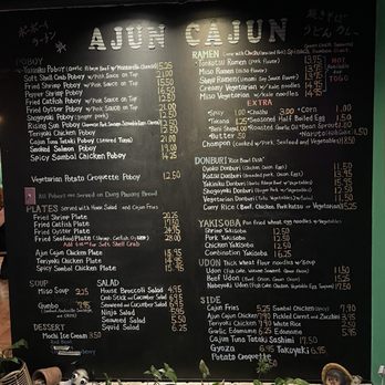 Ajun Cajun - Menu - Cajun/Creole Near Me - New Orleans, Louisiana