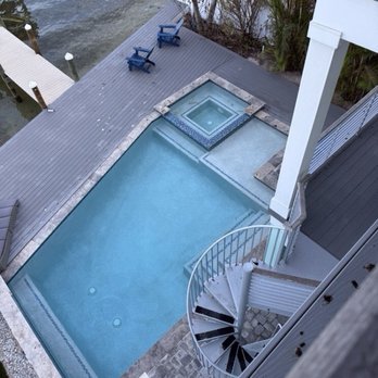 AMI Locals - Aerial view of pool - Property Management Near Me - Anna Maria, Florida AMI Locals - Aerial view of pool - Property Management Near Me - Anna Maria, Florida