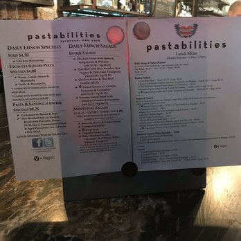 Pastabilities - Lunch menu - Italian Near Me - Syracuse, New York