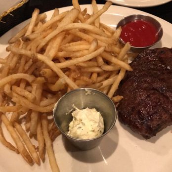 Carlyle Grill - Steak and frites w/side of garlic herb butter - American Near Me - Ann Arbor, Michigan