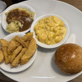 Johnny's Farm House - Vegetable plate. Fried squash. Rice with gravy. Mac and cheese with yeast roll. - Chicken Shop Near Me - Concord, North Carolina Johnny's Farm House - Vegetable plate. Fried squash. Rice with gravy. Mac and cheese with yeast roll. - Chicken Shop Near Me - Concord, North Carolina