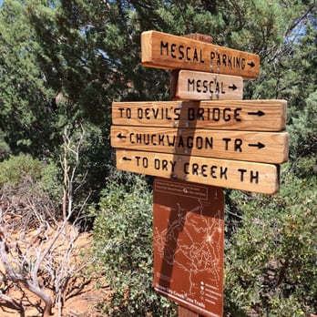 Chuckwagon Trail - Trail signage. - Hiking Near Me - Sedona, Arizona Chuckwagon Trail - Trail signage. - Hiking Near Me - Sedona, Arizona