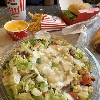 Portillo's Chicago - Addison - Chopped Salad Cheeseburger Cheese Fries - Hot Dogs Near Me - Chicago, Illinois Portillo's Chicago - Addison - Chopped Salad Cheeseburger Cheese Fries - Hot Dogs Near Me - Chicago, Illinois