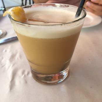 Cafe Santorini - My fav drink - Vermont sour. - Italian Near Me - Pasadena, California