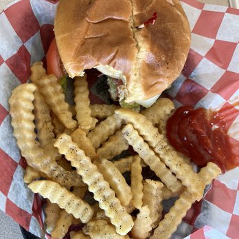The Brunch Club - Spice Island Chicken sandwich with crinkle fries. - Breakfast & Brunch Near Me - Dayton, Ohio The Brunch Club - Spice Island Chicken sandwich with crinkle fries. - Breakfast & Brunch Near Me - Dayton, Ohio