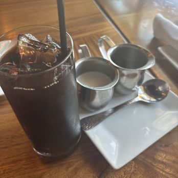 The Back Abbey - Upland - Cold brew with cream and sweetener - Burgers Near Me - Upland, California The Back Abbey - Upland - Cold brew with cream and sweetener - Burgers Near Me - Upland, California